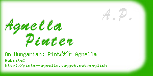 agnella pinter business card